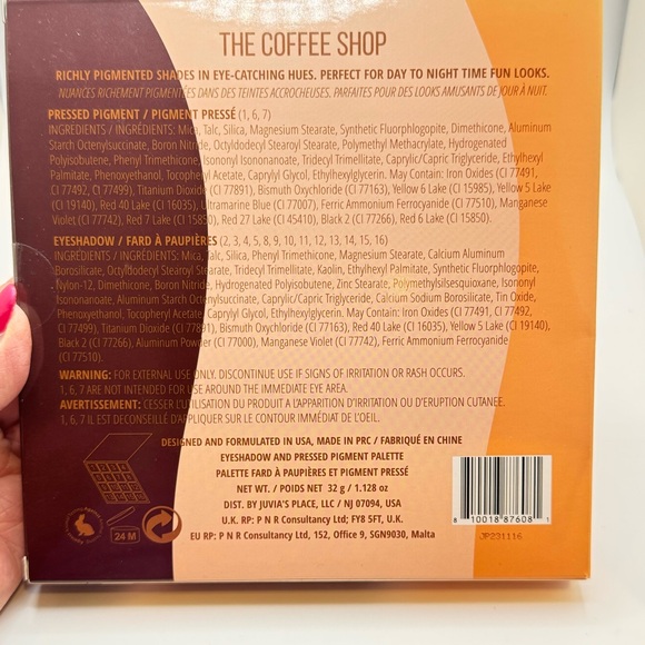 Juvia’s Place - The Coffee Shop - Eye Shadow Palette - New In Box - Picture 4 of 9